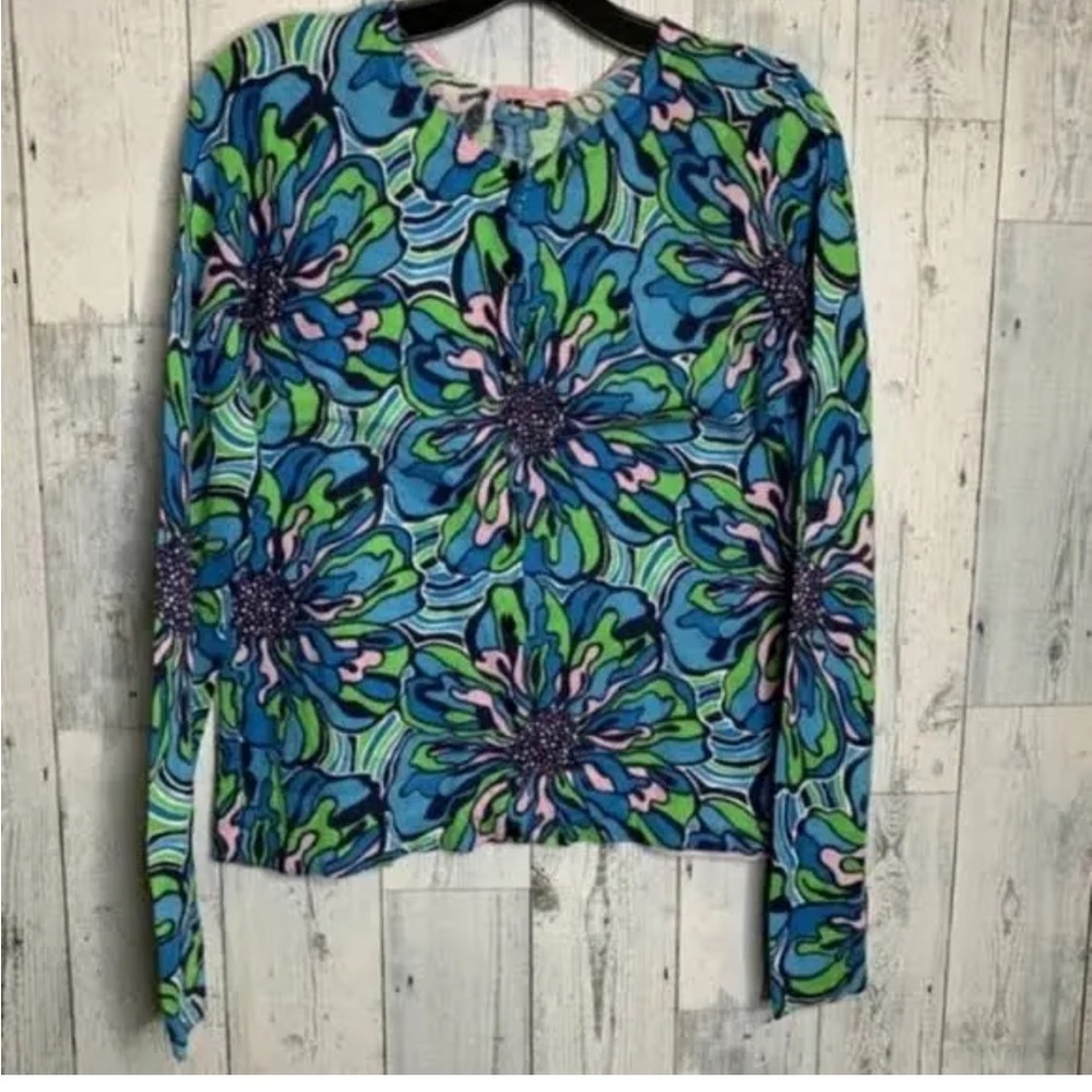 Lilly Pulitzer Paley Cardigan in Dress Rehearsal